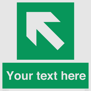 Custom Arrow Top Left Sign